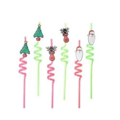 Party Natale Cannucce Assortite 2 Pezzi