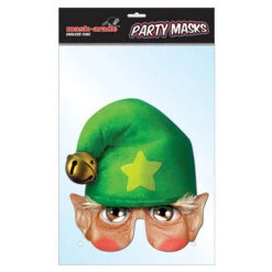 Maschera Natale Elfo In Cartoncino