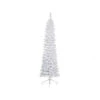 Albero Di Natale Pencil Pine Bianco Innevato Cm 180