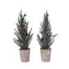 Alberino Di Natale Con Pigne E Bacche Cm 28 -Merry Chrismas Outlet nk004
