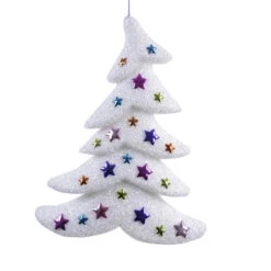 Decoro Albero Di Natale Con Perline Cm 52
