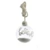 Palla Di Natale In Vetro Con Neve Belive Mm. 100 -Merry Chrismas Outlet nk066b