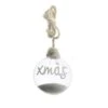 Palla Di Natale In Vetro Con Neve Xmas Mm. 100 -Merry Chrismas Outlet nk066x