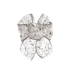 Fiocco Di Natale Bianco Cm 15