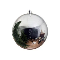 Palla Di Natale Mm 200 Argento