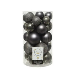 Box 30 Palline Di Natale Warm Grey