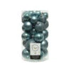Box 30 Palline Di Natale Blu Dawn -Merry Chrismas Outlet nk221 az 1