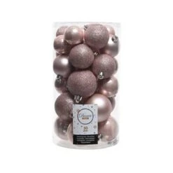 Box 30 Palline Di Natale Blush Pink