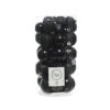 Box 30 Palline Di Natale Nere -Merry Chrismas Outlet nk221 n 1