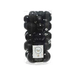 Box 30 Palline Di Natale Nere