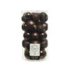 Box 30 Palline Di Natale Dark Brown -Merry Chrismas Outlet nk221 q
