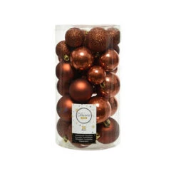 Box 30 Palline Di Natale Terra Brown