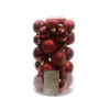 Box 30 Palline Di Natale Bordeaux -Merry Chrismas Outlet nk221 x 1