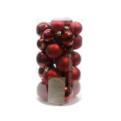 Box 30 Palline Di Natale Bordeaux