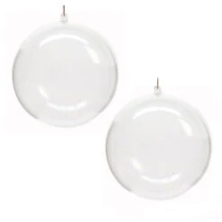 Pallina Di Natale Apribile Mm 100 Set 2 Pezzi