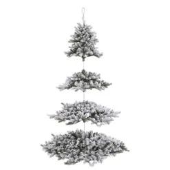 Albero Di Natale Innevato Sospeso Cm 210