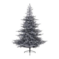 Albero Di Natale Grigio Ghiacciato Cm 180