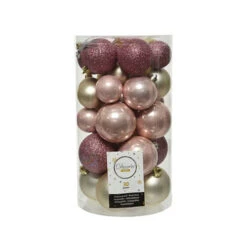 Box 30 Palline Di Natale Romantic