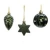 Addobbi Per Albero Di Natale Colore Pine Green Set 3 Pezzi -Merry Chrismas Outlet nk364 v