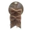 Fiocco Di Natale Juta Naturale Cm 12 Set 2 Pezzi