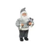 Babbo Natale Grigio Con Pacco Regalo Cm. 30 -Merry Chrismas Outlet nk381