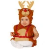 Costume Renna Natale Baby 6/12 Mesi -Merry Chrismas Outlet tk090x