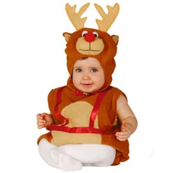 Costume Renna Natale Baby 6/12 Mesi