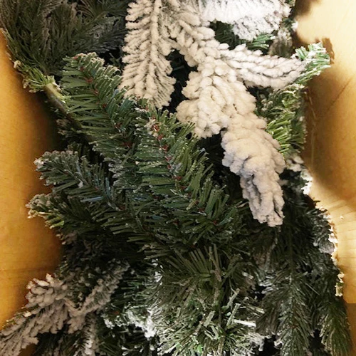 Albero Di Natale Calgary Slim Innevato Cm 240 4 Albero Di Natale Calgary Slim Innevato Cm 240 - immagine 2